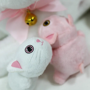 عروسک رباتیک گربه موزیکال با بچه CAT PETS 93381E